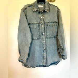 Mango Oversized Denim Shacket